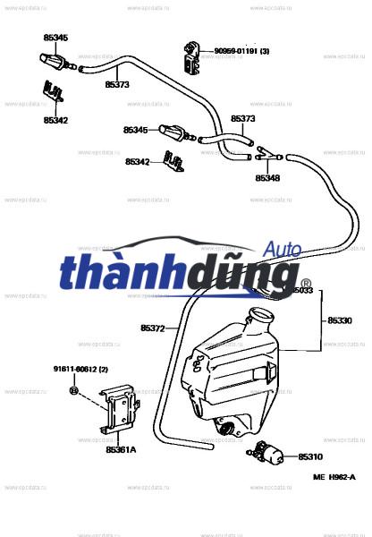 VAN CHIA NƯỚC RỬA KÍNH LEXUS IS300 | 853210A010 - Ảnh 4