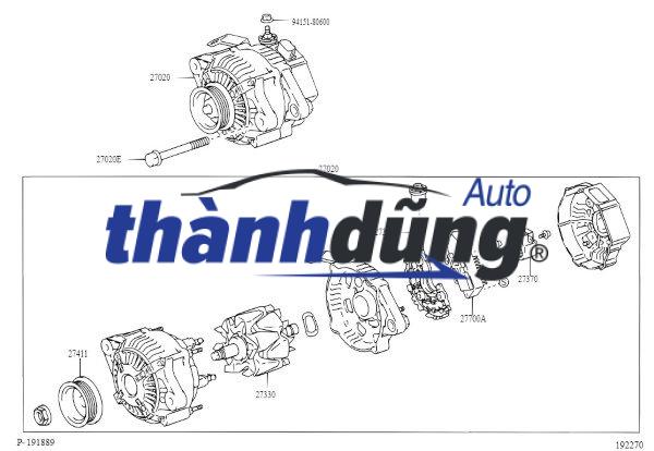 TIẾT CHẾ MÁY PHÁT MERCEDES SPRINTER 903 | 0031542806 - Ảnh 4