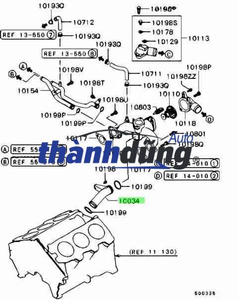 ỐNG NƯỚC THÂN MÁY HYUNDAI SANTAFE 2009-2016 | 254602F001 - Ảnh 5