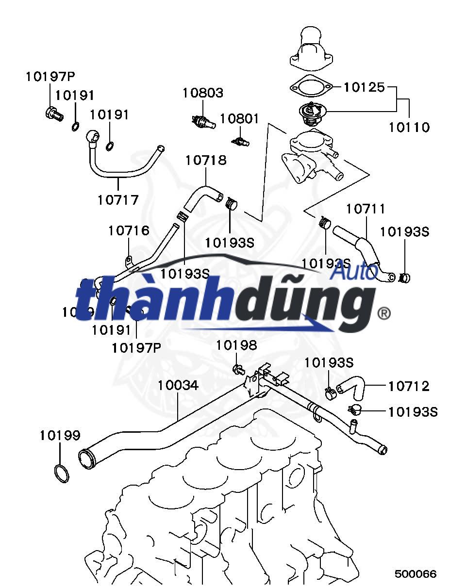 ỐNG NƯỚC THÂN MÁY HYUNDAI SANTAFE 2009-2016 | 254602F001 - Ảnh 4