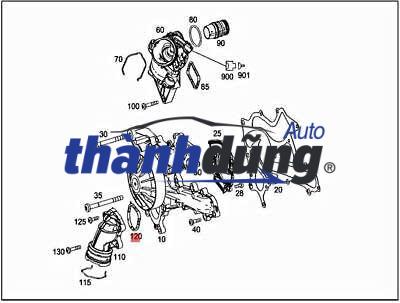 GIOĂNG CÚT NƯỚC MERCEDES SLK350 | 2762010280 - Ảnh 3