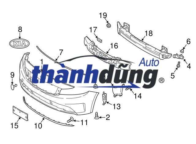 CỬA GIÓ CẢN TRƯỚC KIA K3 2013-2017 | 86576A7800 - Ảnh 3