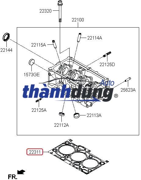 ỐC MẶT MÁY HYUNDAI I20 2008-2018 | 2232003000 - Ảnh 4