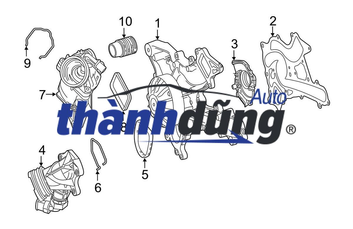 PHỚT BƠM NƯỚC MERCEDES ML350 | 2762010703 - Ảnh 3