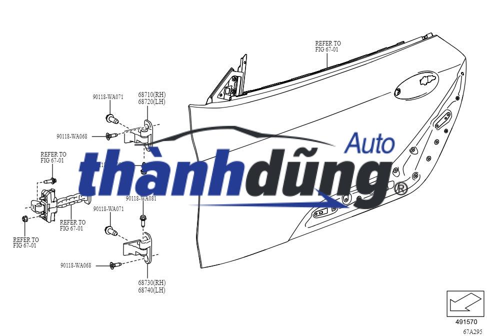 BẢN LỀ CÁNH CỬA TRÊN HYUNDAI ELANTRA 2006-2020 | 793202E000 - Ảnh 4