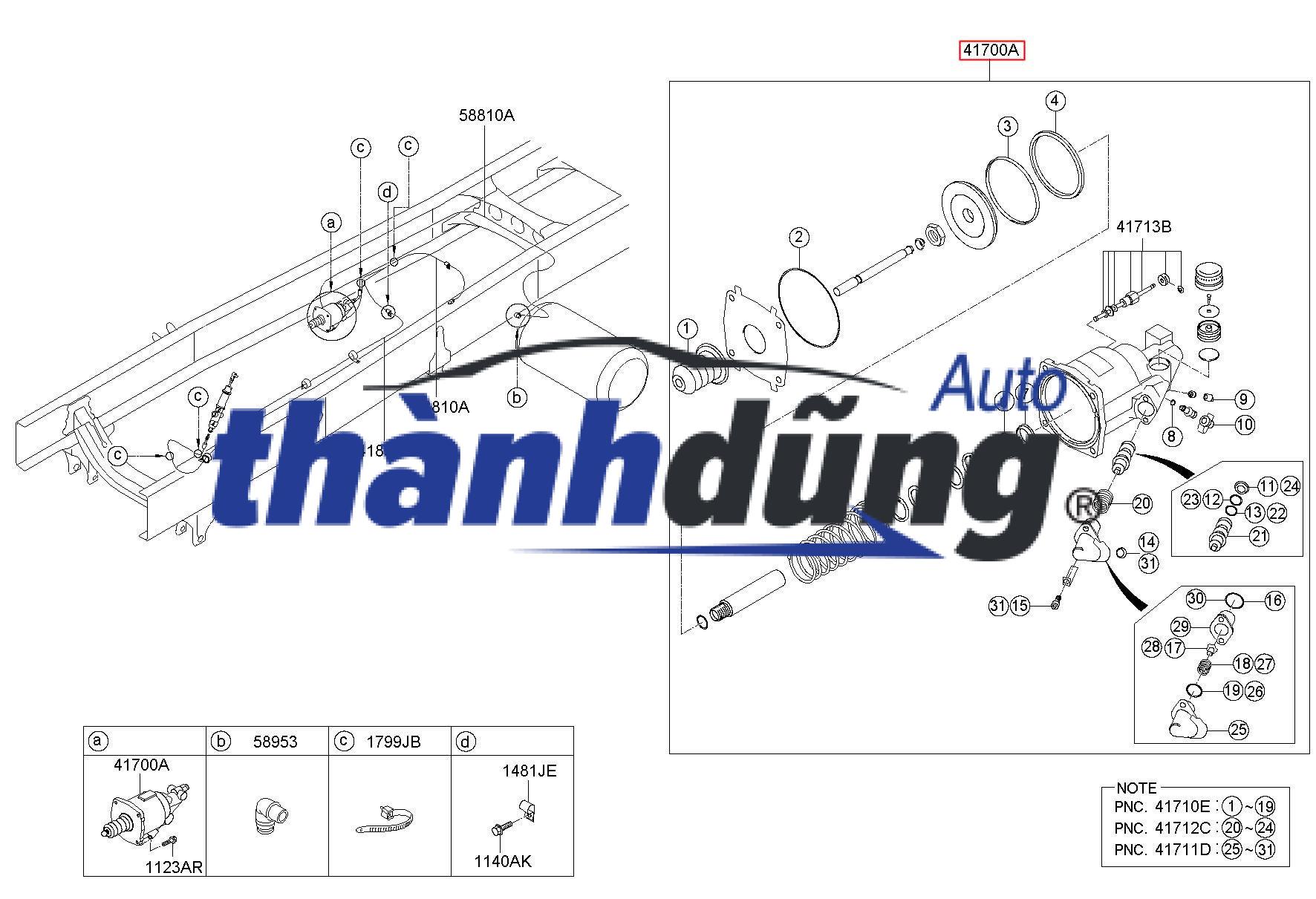 BẦU TRỢ LỰC CÔN HYUNDAI HD72 2004-2009 | 416005H000 - Ảnh 3