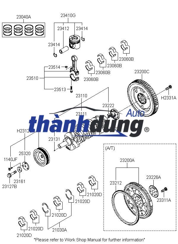 CÁ ĐẦU TRỤC CƠ HYUNDAI PORTER 2 1999-2007 | 2314142010 - Ảnh 3