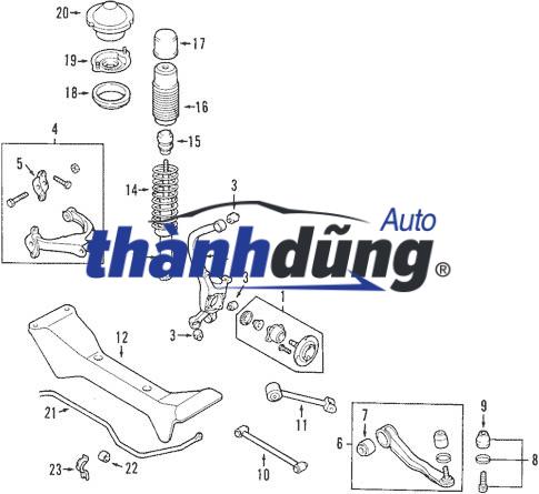 CAO SU CÀNG NHÔM MERCEDES C250 | 2043331114 - Ảnh 4