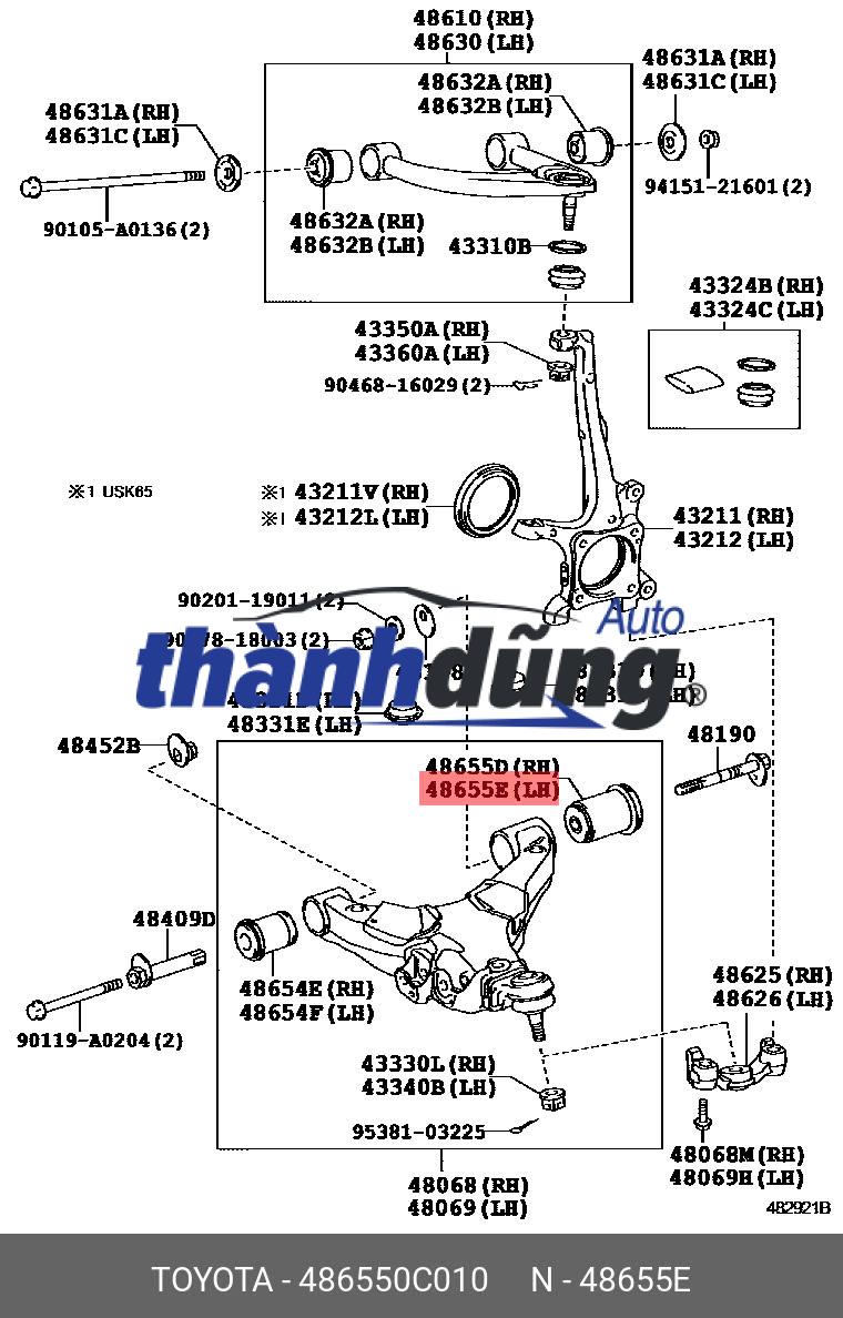 CAO SU CÀNG Y TOYOTA HIGHLANDER 2008-2013 | 487600E060 - Ảnh 4