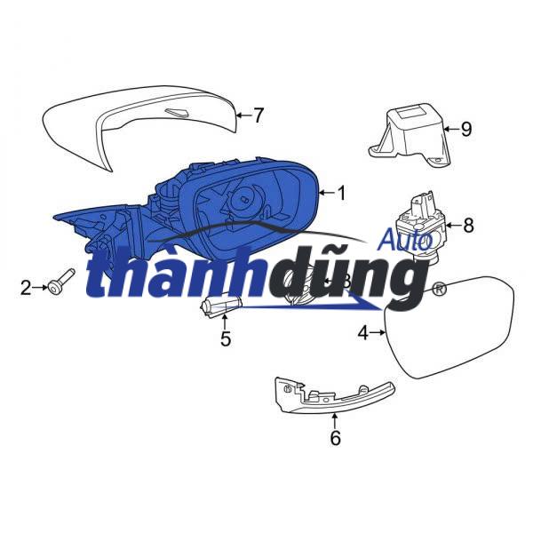 MÔ TƠ CHỈNH MẶT GƯƠNG FORD EXPLORER 2016 | 6U5Z17D696D - Ảnh 4