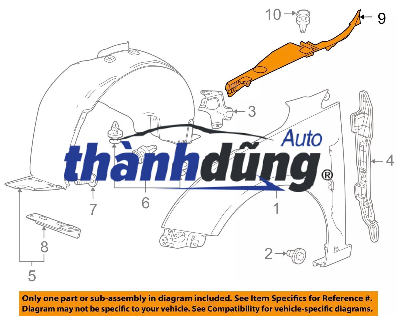 Ốp phồng bánh CHEVROLET TRAX 2013-2016 | 95298242 - Ảnh 4