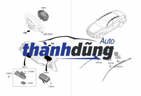 TÚI KHÍ TÁP LÔ HYUNDAI SANTAFE 2006-2012 | 845602B001WK - Ảnh 4