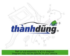 NẮP NGOÀI ĐỔ DẦU FORD FIESTA 2011-2015 | 8A69F405A02ACXUAA - Ảnh 6