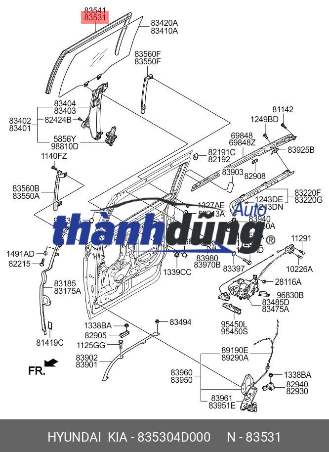 CƠ CẤU KHÓA CỬA LÙA KIA SEDONA 2014-2018 | 81420A9010 - Ảnh 4