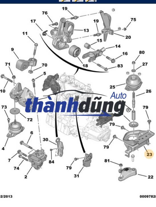 Giá Bắt Chân Máy HYUNDAI KONA 2018-2023 | 216702B100 - Ảnh 4