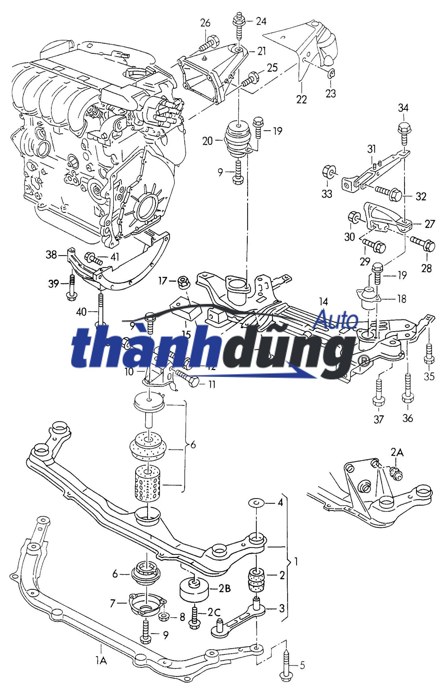 Giá Bắt Chân Máy HYUNDAI KONA 2018-2023 | 216702B100 - Ảnh 5