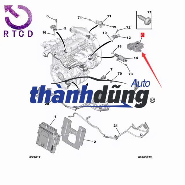 HỘP ĐIỀU KHIỂN START STOP PEUGEOT 3008 | YL00967680 - Ảnh 3