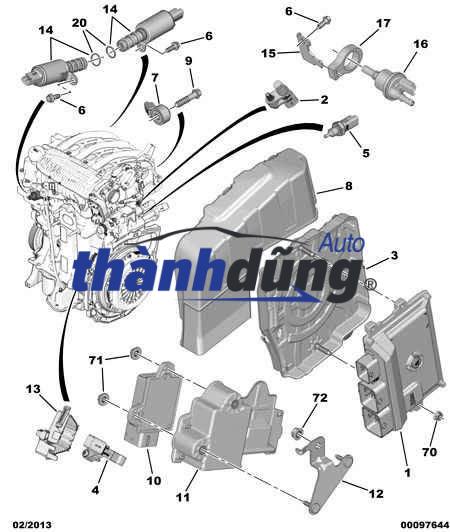 HỘP ĐIỀU KHIỂN START STOP PEUGEOT 3008 | YL00967680 - Ảnh 4