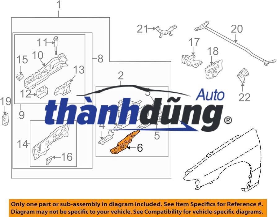Ụ XƯƠNG GIẢM XÓC PHỤ MAZDA 3 2019 | BCJH-53-210A - Ảnh 4