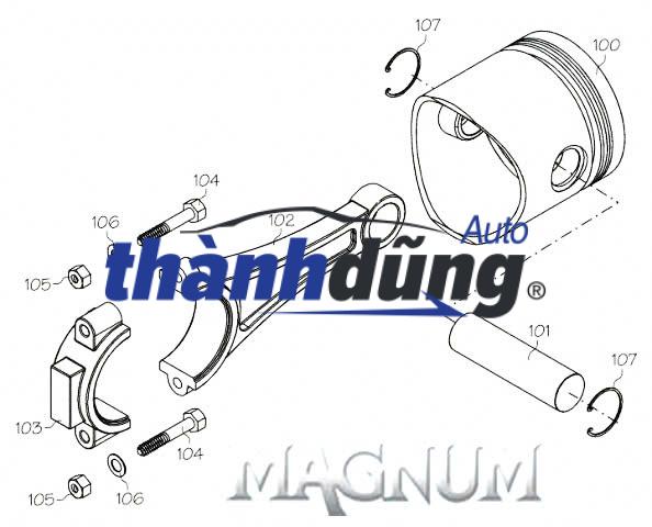 ẮC PISTON CHEVROLET CRUZE 2009-2015 | 96865446 - Ảnh 4