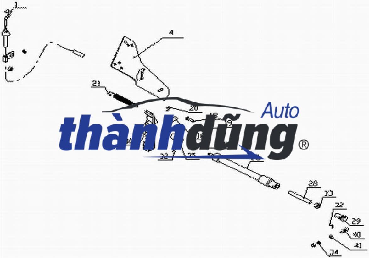 XY LANH TẮT MÁY THACO AUMAN C240 | WG9100570014 - Ảnh 3