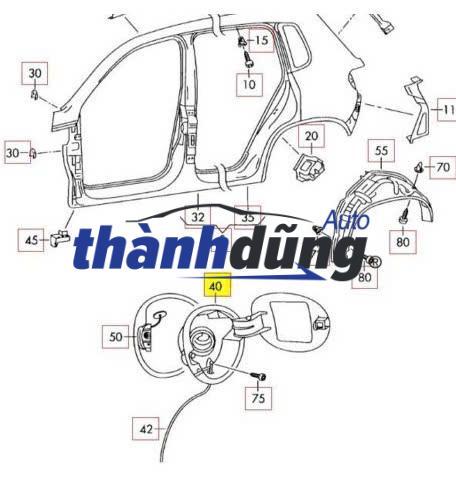 Cáp mở cửa đổ nhiên liệu CHEVROLET COLORADO 2013-2020 | 52093131-1 - Ảnh 3