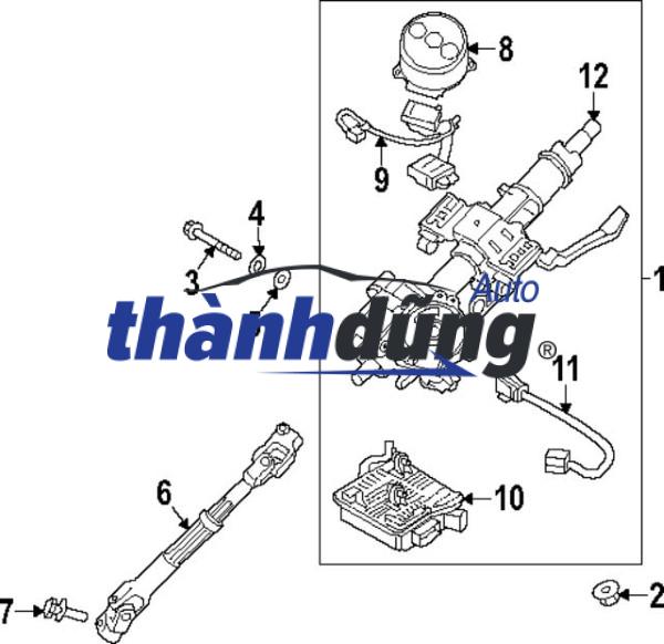 CỌC LÁI LEXUS RX450H 2010-2015 | 452500E021 - Ảnh 4