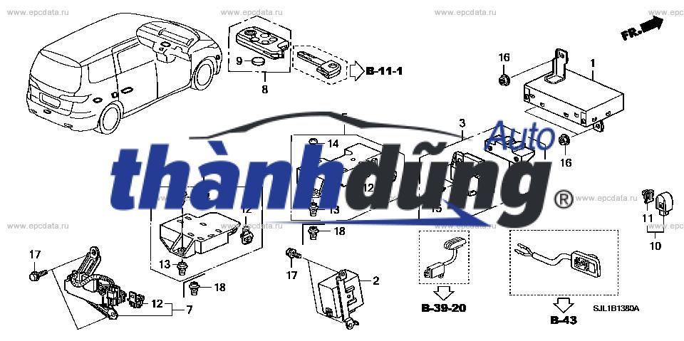ĂNG TEN MỞ CỐP HONDA CIVIC | 38387-TZ5-A01 - Ảnh 5
