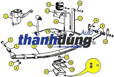 GIẢM CHẤN NHÍP SAU MAZDA BT50 2015-2023 | AB315K570BC - Ảnh 6