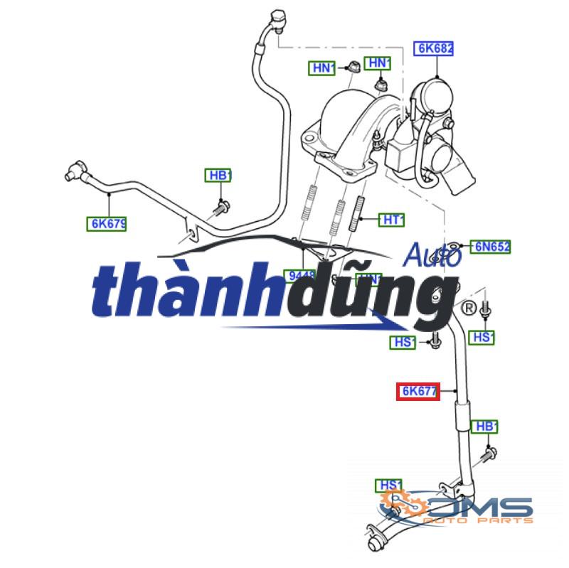 Ống hồi dầu turbo KIA BONGO 3 | 2824642600 - Ảnh 3