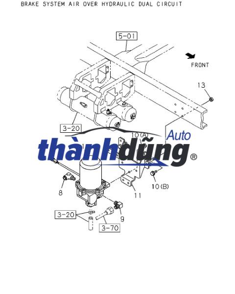 Bầu xả hơi ISUZU FVM 15 TẤN | 1481902771 - Ảnh 3