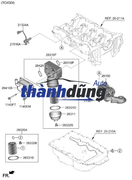 KÉT SINH HÀN MERCEDES C200 2003-2008 | 2711880401 - Ảnh 6