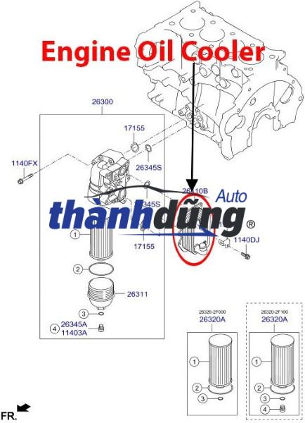 KÉT SINH HÀN MERCEDES C200 2003-2008 | 2711880401 - Ảnh 4