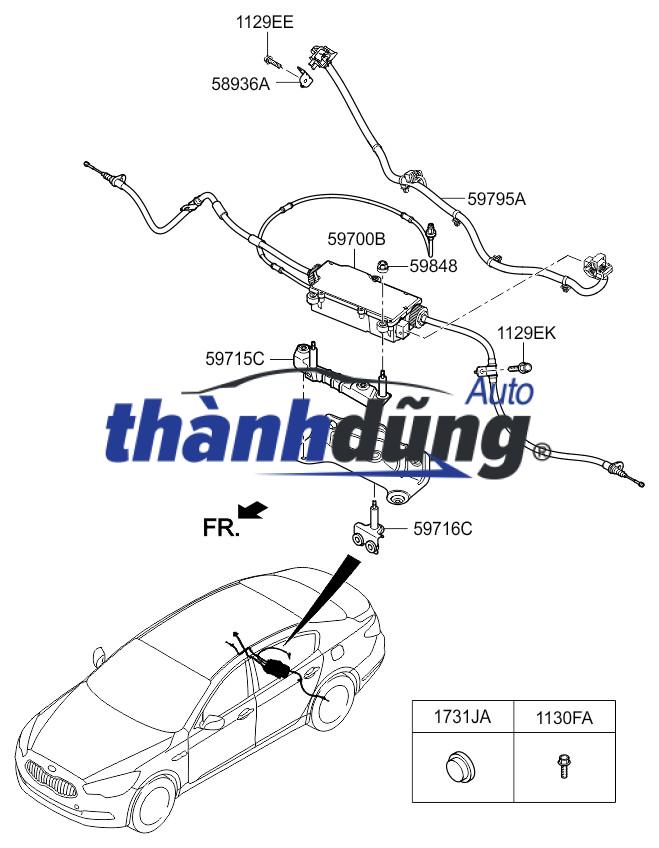 CÔNG TẮC PHANH TAY ĐIỆN TỬ MAZDA 3 2015-2020 | G46C66EP0 - Ảnh 4