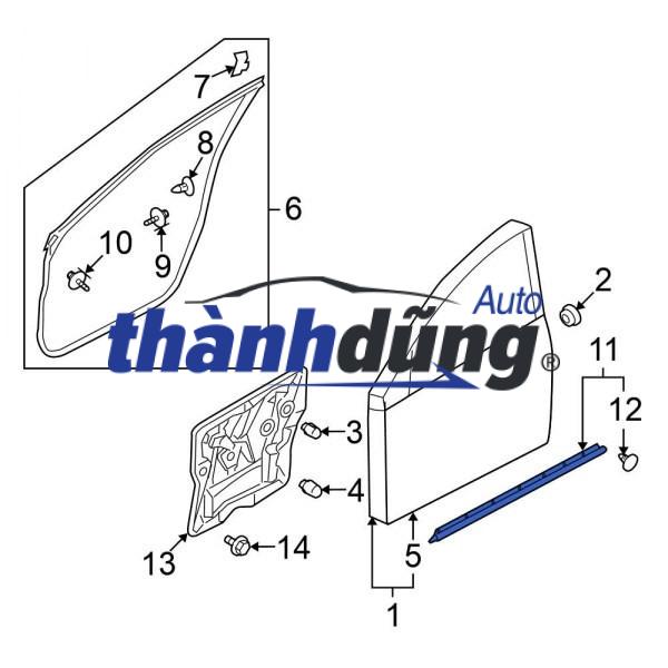 GIOĂNG CÁNH CỬA HYUNDAI SANTAFE 2009 | 821302B000 - Ảnh 4