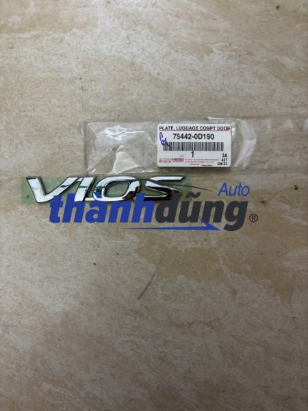 CHỮ VIOS CỐP HẬU TOYOTA VIOS 2014 | 75442-0D190