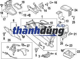 Công Tắc Cài Cầu FORD RANGER 2013-2023 | AB397Z155BA - Ảnh 4