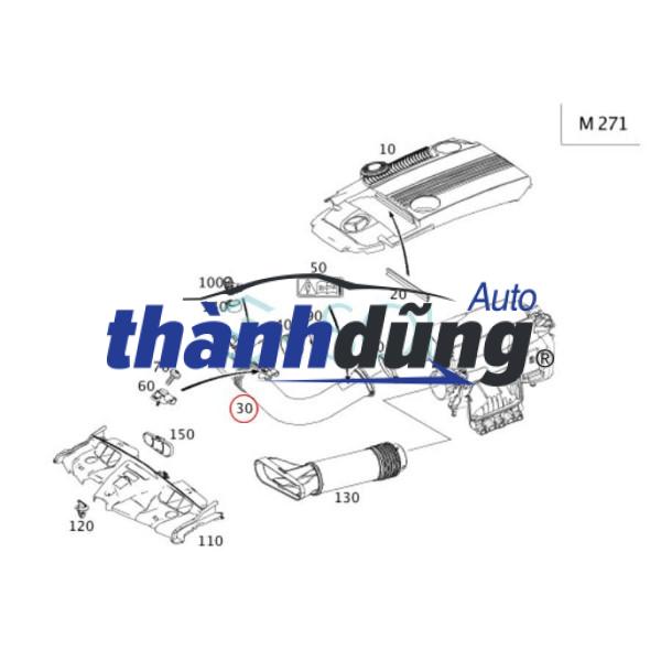 ỐNG KHÍ NẠP TURBO MERCEDES C200 | 2711801819 - Ảnh 3