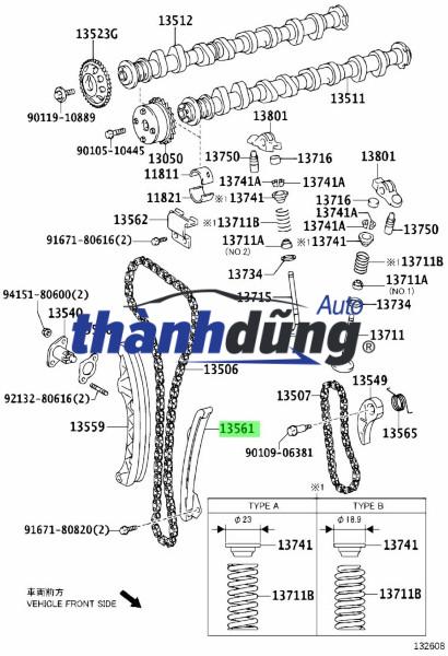 DẪN HƯỚNG XÍCH CAM HYUNDAI I10 2014-2020 | 2443303001 - Ảnh 5
