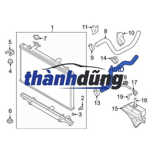 ỐNG NƯỚC DƯỚI XE NISSAN MICRA 2013 | 21503-1HS1B - Ảnh 4