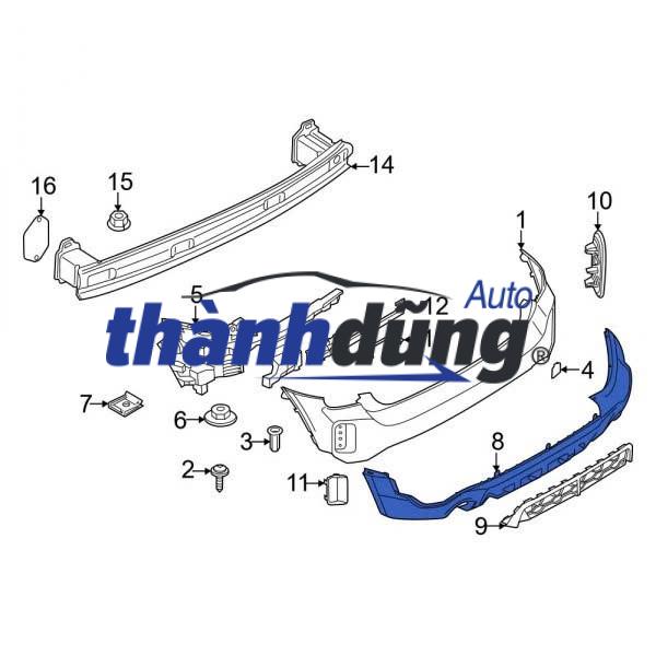 NẸP MẠ BA ĐỜ SỐC TRƯỚC HYUNDAI TUCSON 2021-2024 | 86596N9010 - Ảnh 4