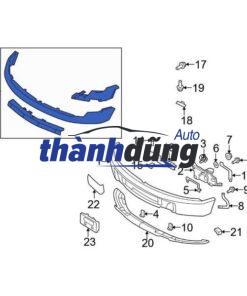 nẹp mạ cản trước, nẹp mạ ba đờ sốc trước