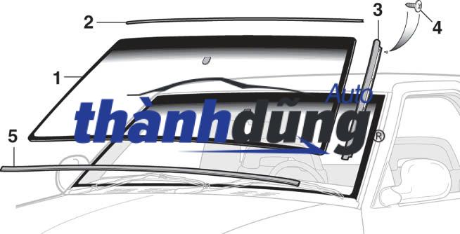 KÍNH CHẮN GIÓ TRƯỚC LEXUS LX570 2013-2016 | 5610160943 - Ảnh 4