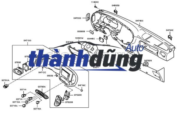 MẶT DƯỠNG HYUNDAI HD72 2010-2016 | 847105H000 - Ảnh 3
