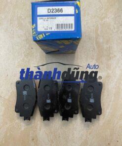 BỐ THẮNG SAU TOYOTA VELOZ 2022-2025 | 04466B1010