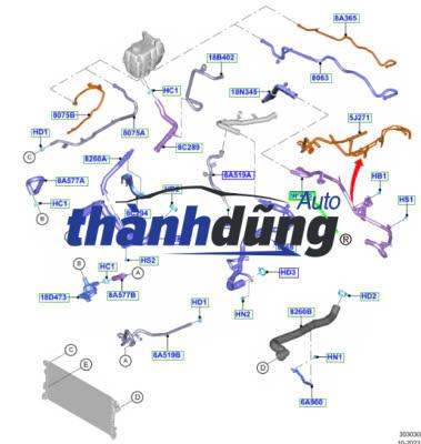 ỐNG NƯỚC KÉT NƯỚC DƯỚI KIA RONDO 2011-2014 | 254151D100 - Ảnh 4