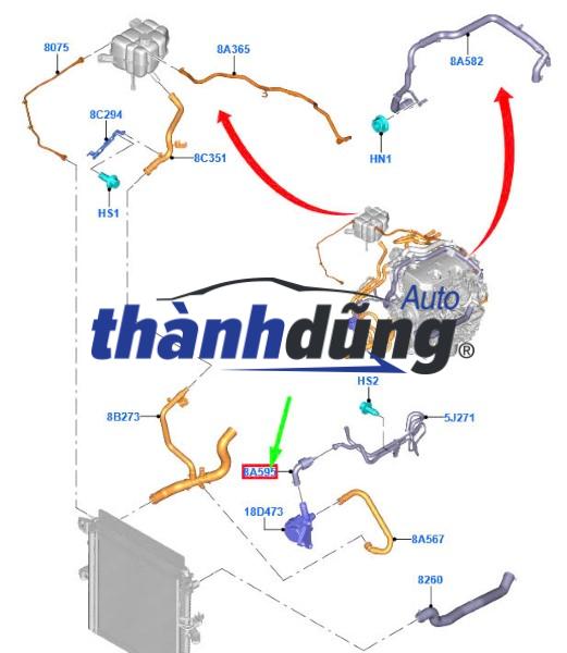 ỐNG KÉT NƯỚC TRÊN HYUNDAI TUCSON 2015 | 25410-D3500 - Ảnh 7