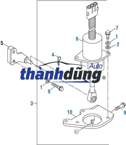 VAN ĐÓNG MỞ CỬA DẦU BƠM CAO ÁP HYUNDAI STAREX | 1466500820 - Ảnh 7