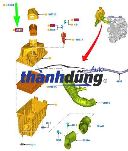 BẦU E ISUZU D-MAX 2013-2020 | 8975547030 - Ảnh 5