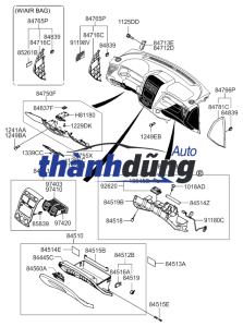 LẪY MỞ CỐP PHỤ KIA K190 | 845601F101EZ - Ảnh 3